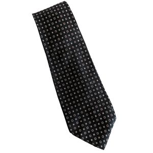 Polo Ralph Lauren Silk Tie Black Geometric Print